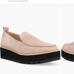 Eileen Fisher Beige Loafers Size 6.5 BRAND NEW